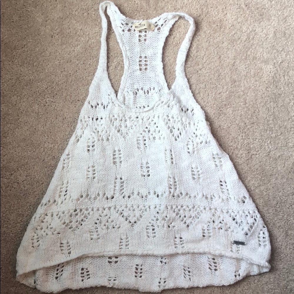 Hollister crochet tank